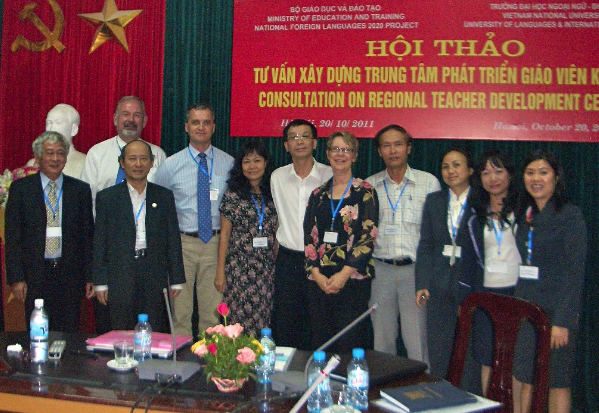 Diana facilitated a national symposium on regional foreign language centers with Dr. Nguyen Ngoc Hung at ULIS in 2011