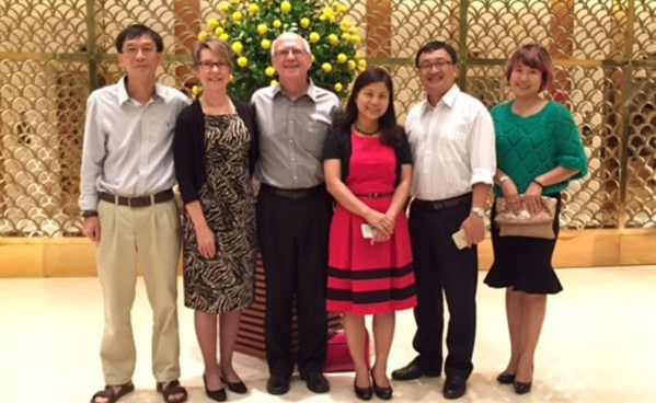 Diana and her husband Jerry with Dr. Nguyen Hoa, Dr. Nguyen Thi Ngoc Quynh, Dr. Do Tuan Minh, and Ms. Nguyen Thi Mai Huu