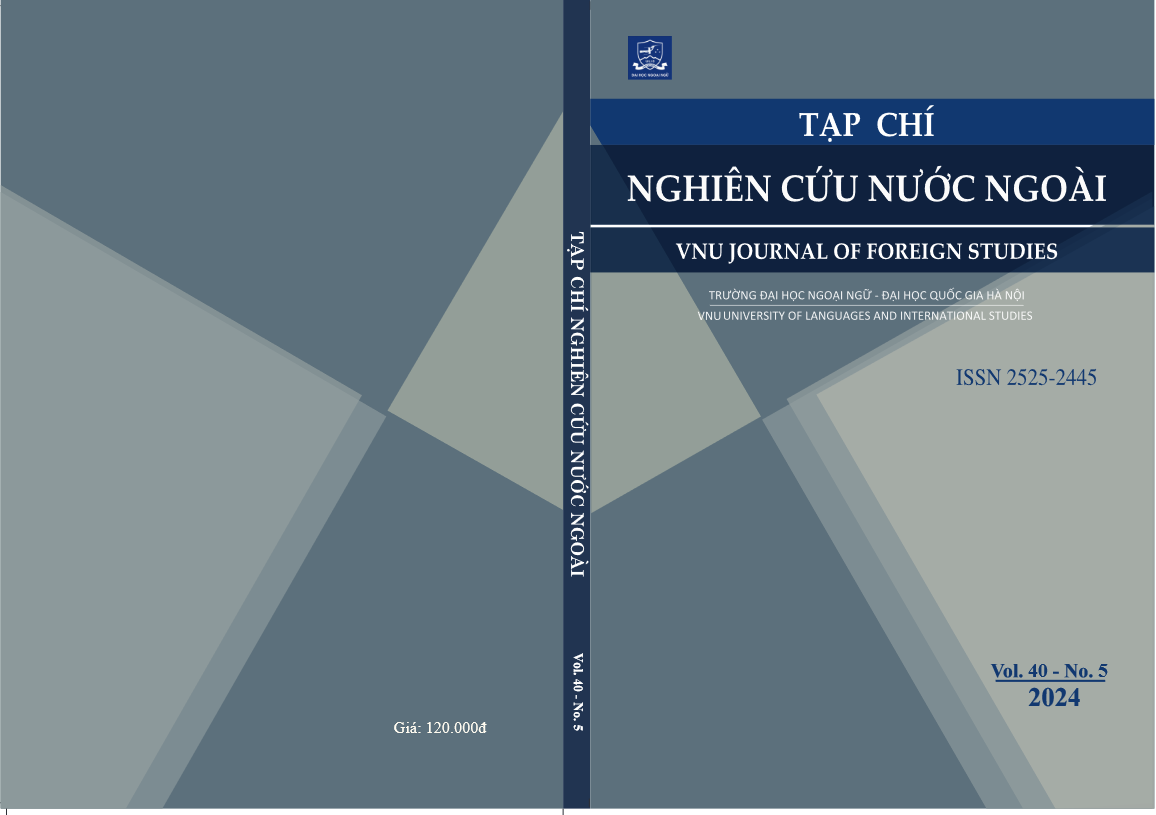 VNU Journal of Foreign Studies Vol. 40, No. 5, 2024 - University of ...